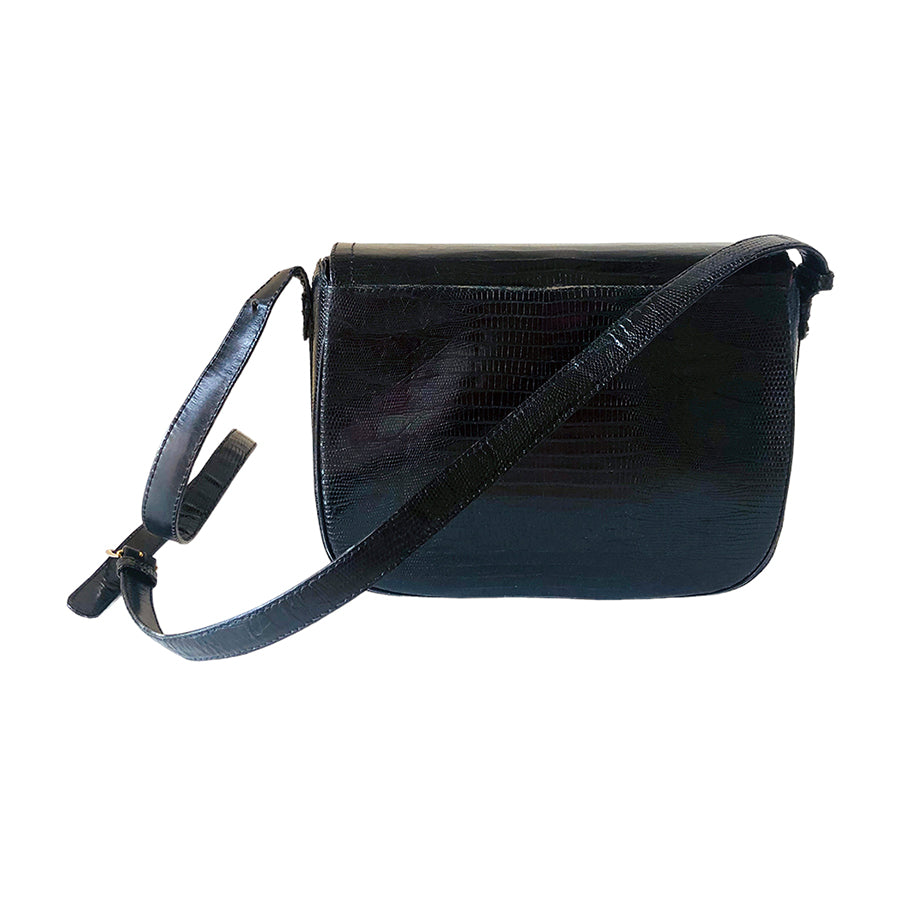 VINTAGE UNSIGNED Postina in Pelle di Lucertola