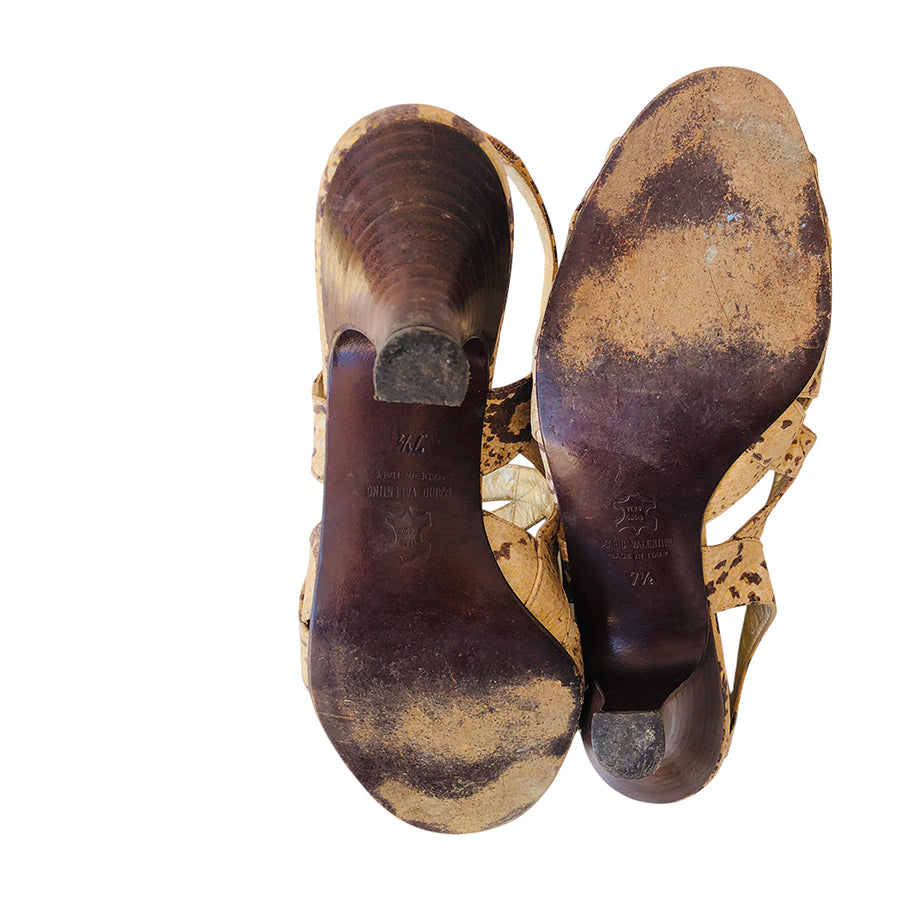 MARIO VALENTINO Sandali in Rettile