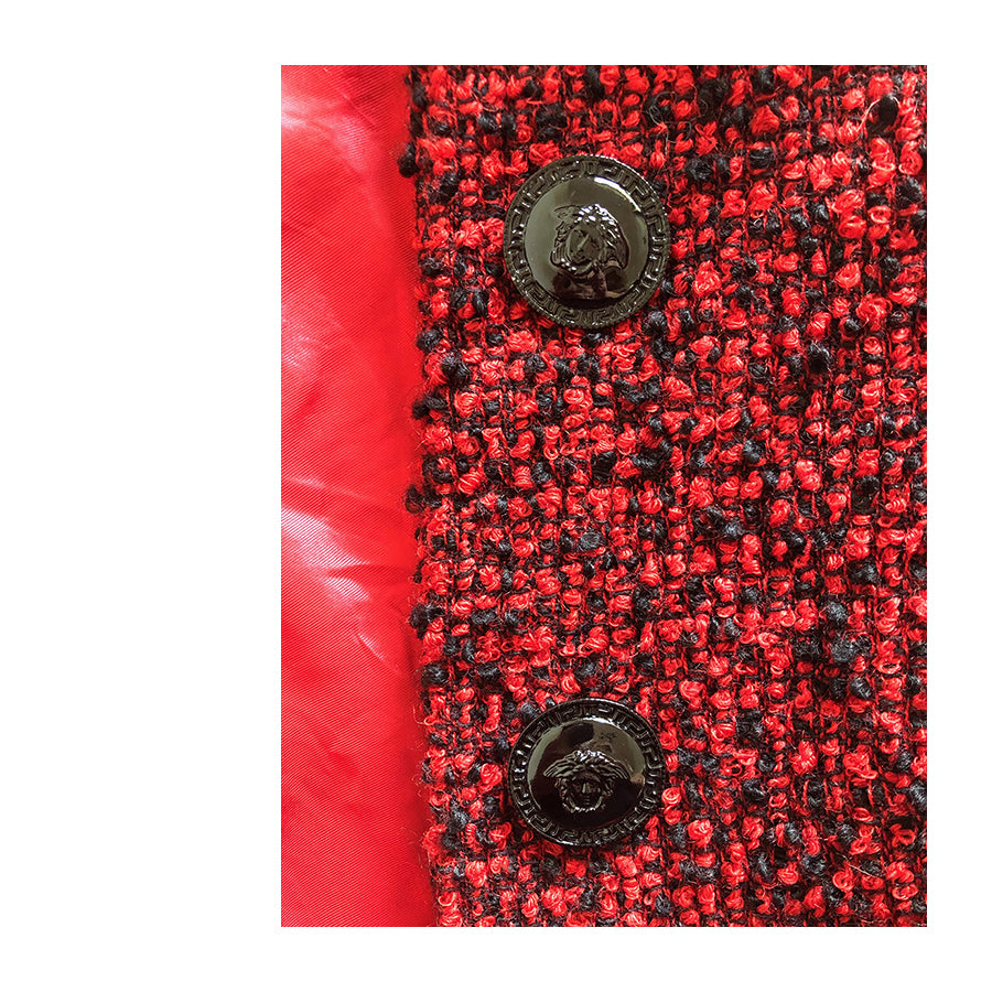 GIANNI VERSACE COUTURE Completo in Lana Bouclè