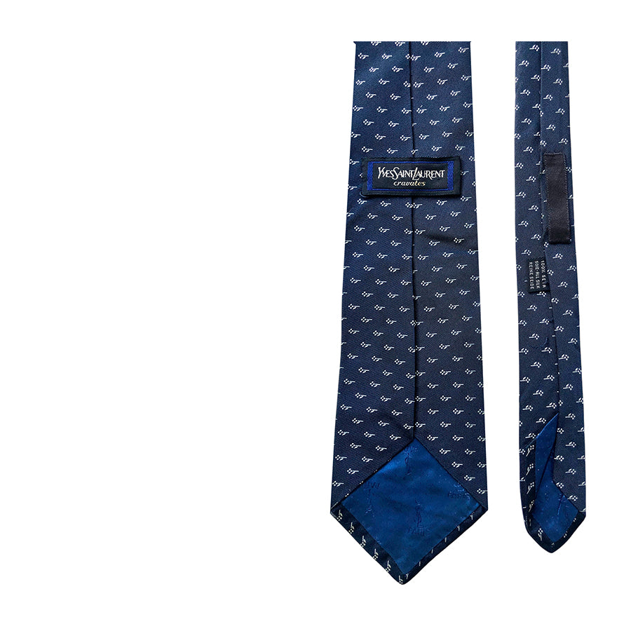 YVES SAINT LAURENT Cravatta in Seta Pura