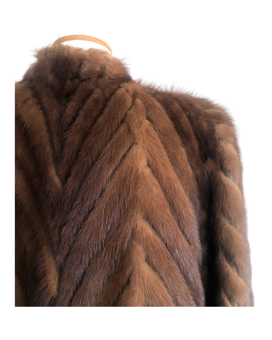 VINTAGE UNSIGNED Pelliccia in Visone