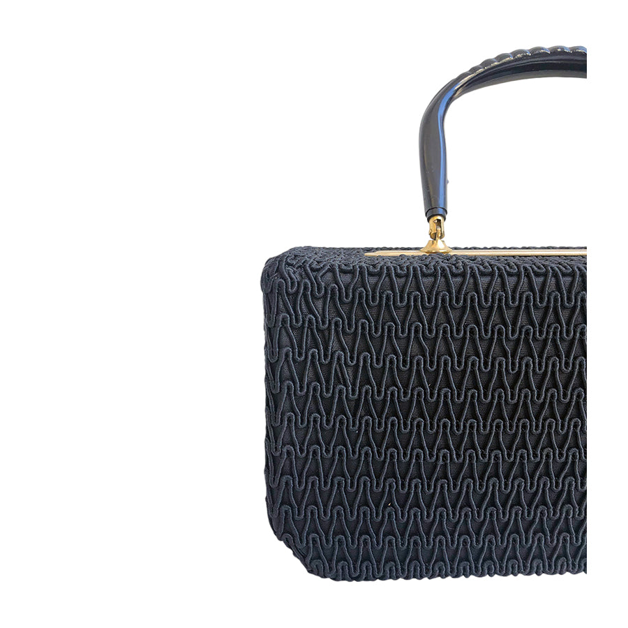 VINTAGE UNSIGNED Bauletto in Tessuto