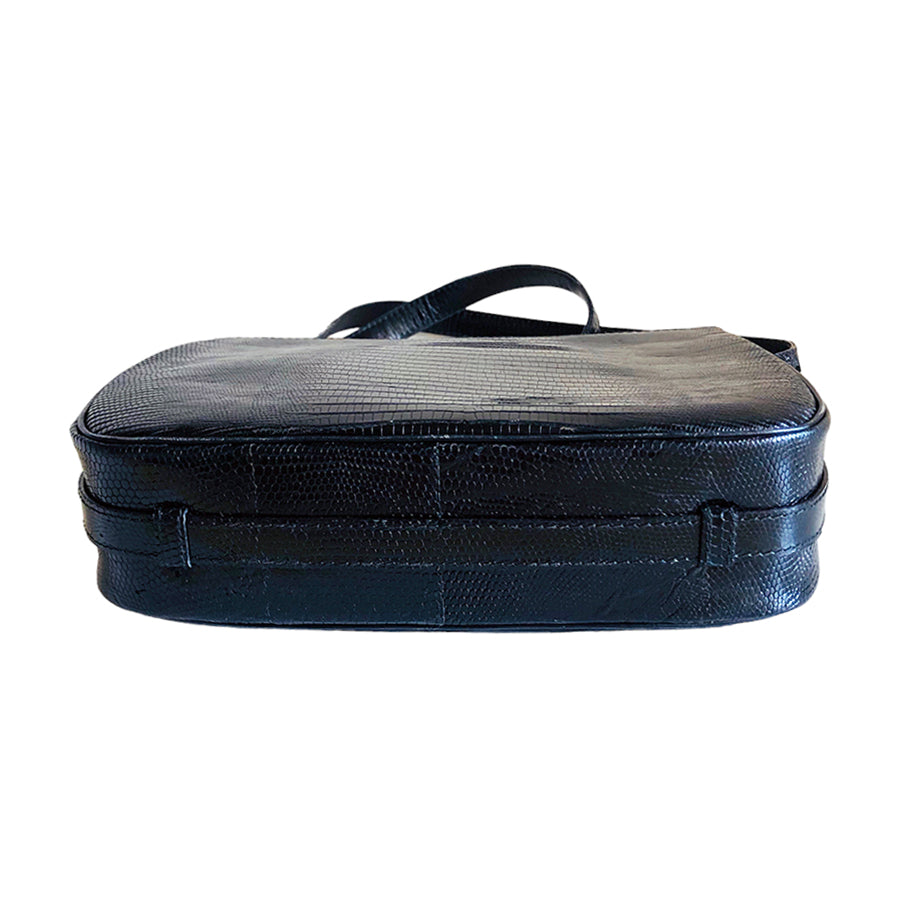 VINTAGE UNSIGNED Postina in Pelle di Lucertola