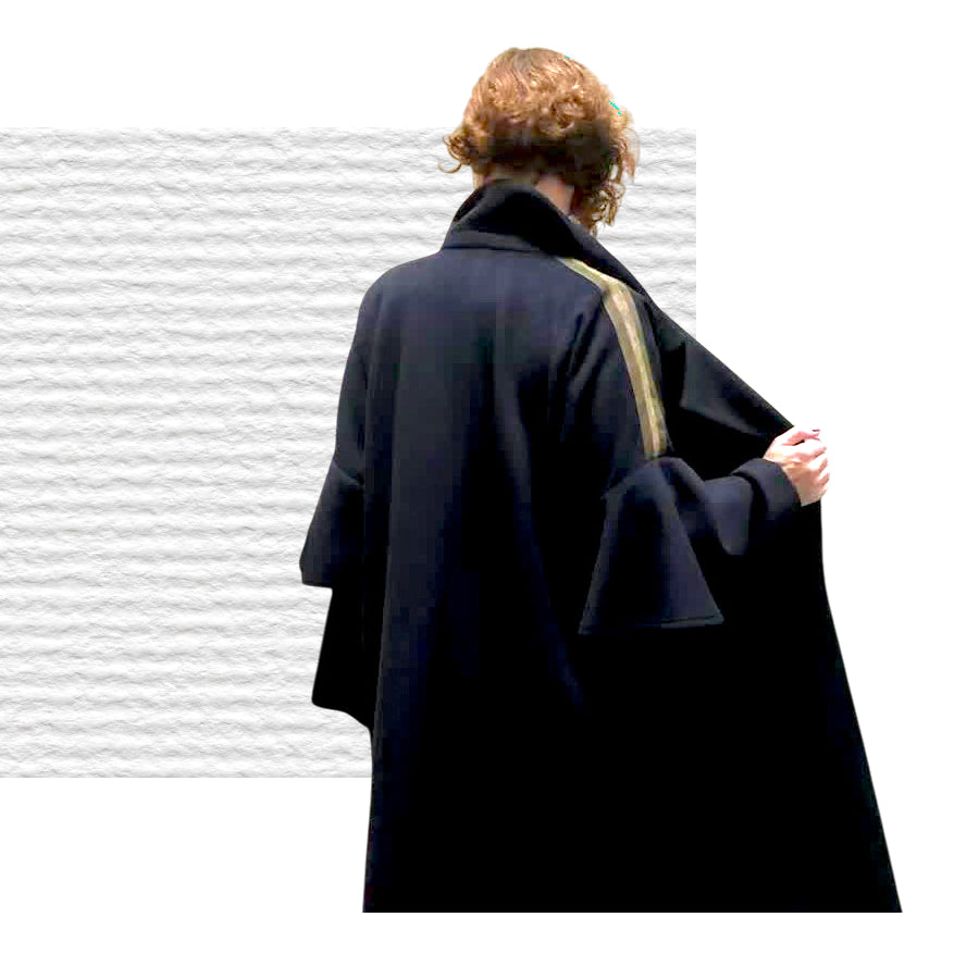 THINK & BELIEVE Wrap Coat