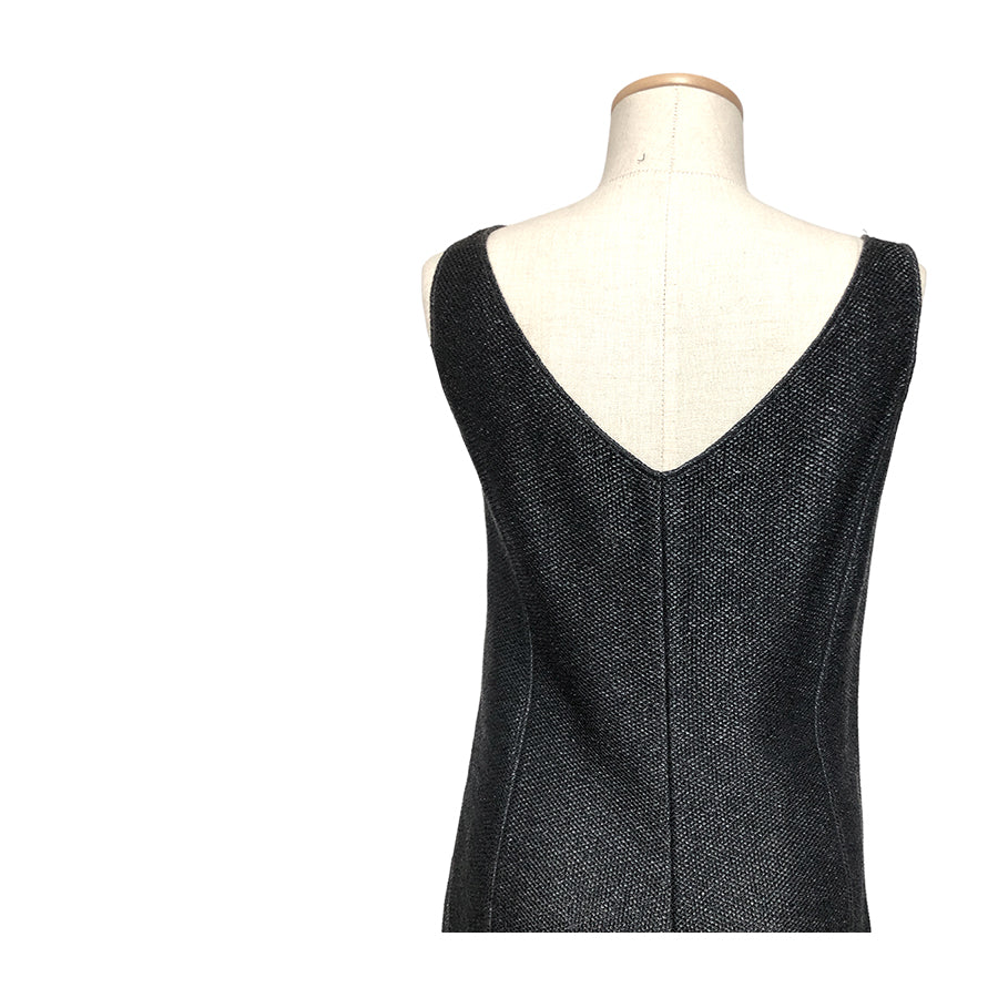 GENNY Abito in Cotone Effetto Rafia