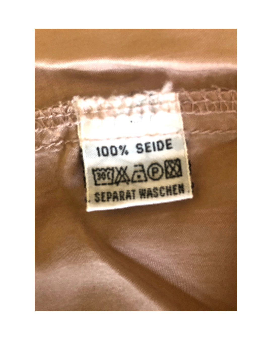 VINTAGE UNSIGNED Camicia in Seta