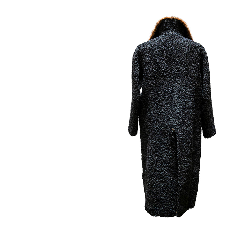 VINTAGE UNSIGNED Cappotto in Astrakan
