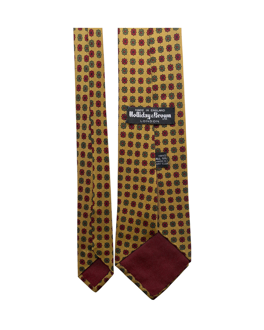VINTAGE UNSIGNED Cravatta in Seta