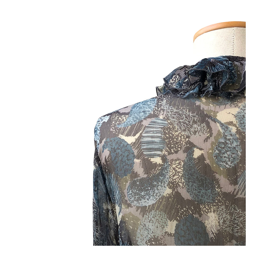 CERRUTI Blusa in Chiffon di Seta