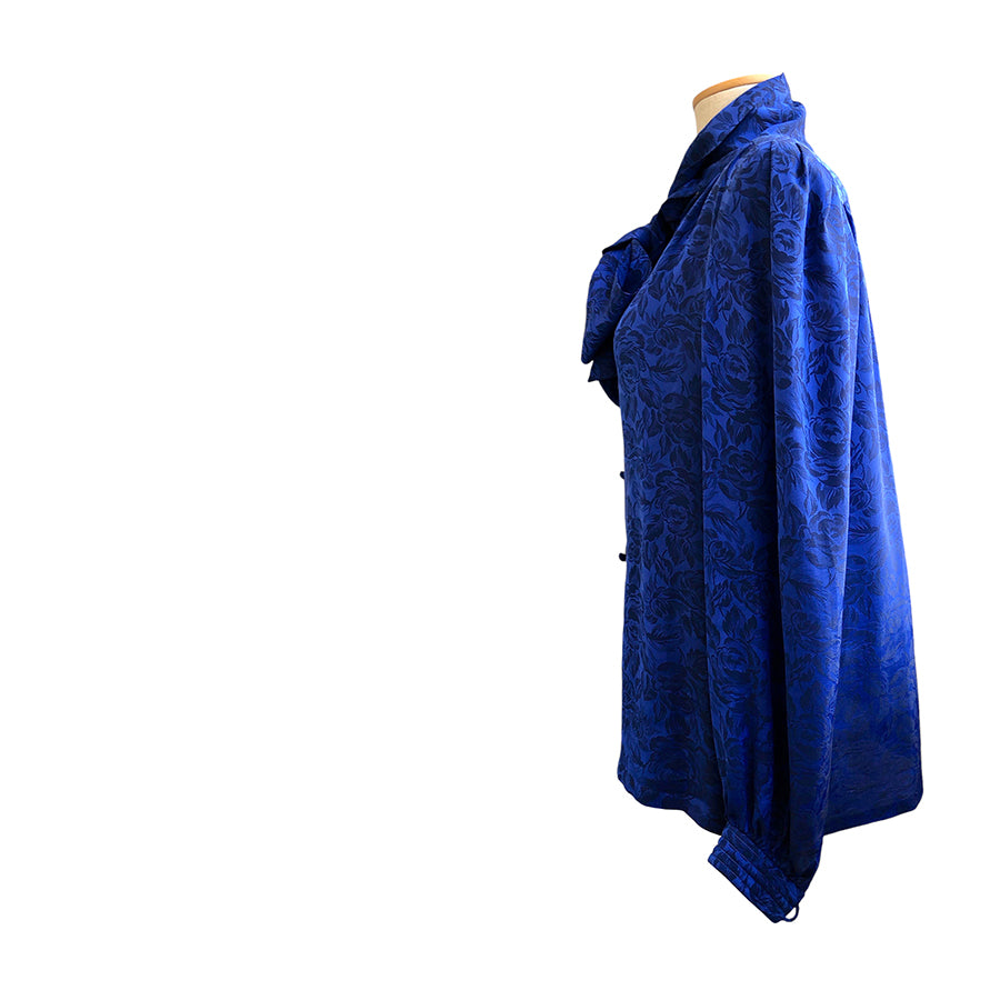 VINTAGE UNSIGNED Camicia in Seta