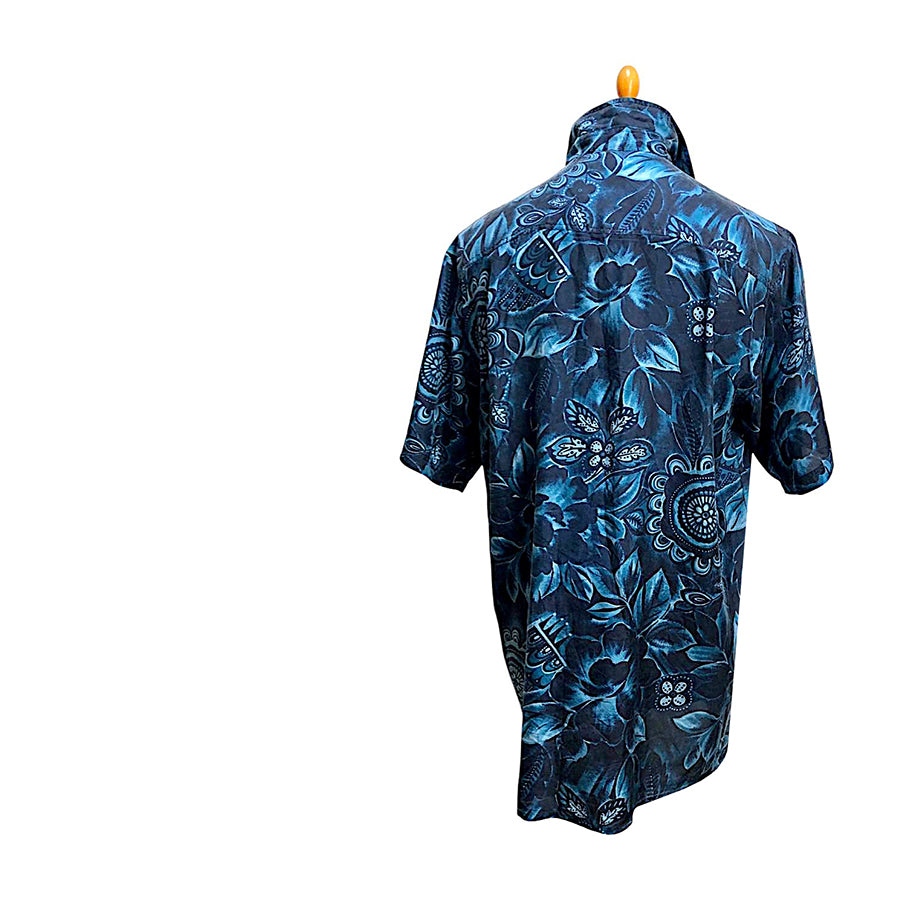 ANGELO LITRICO Aloha Shirt in Seta