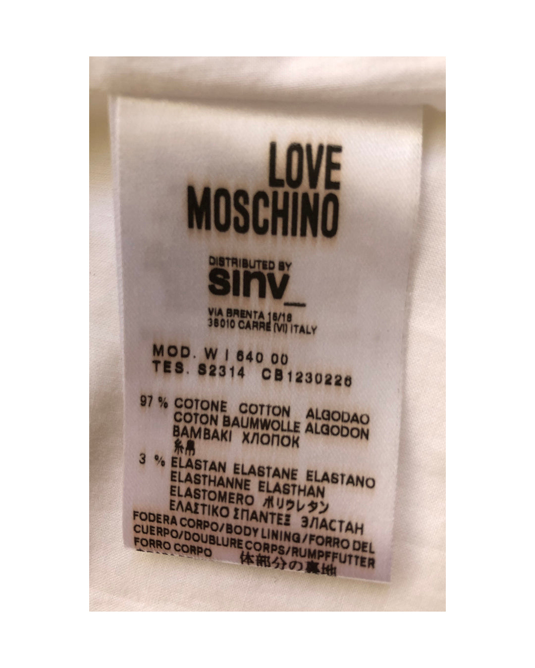 LOVE MOSCHINO Giacchino in Cotone e Elastan