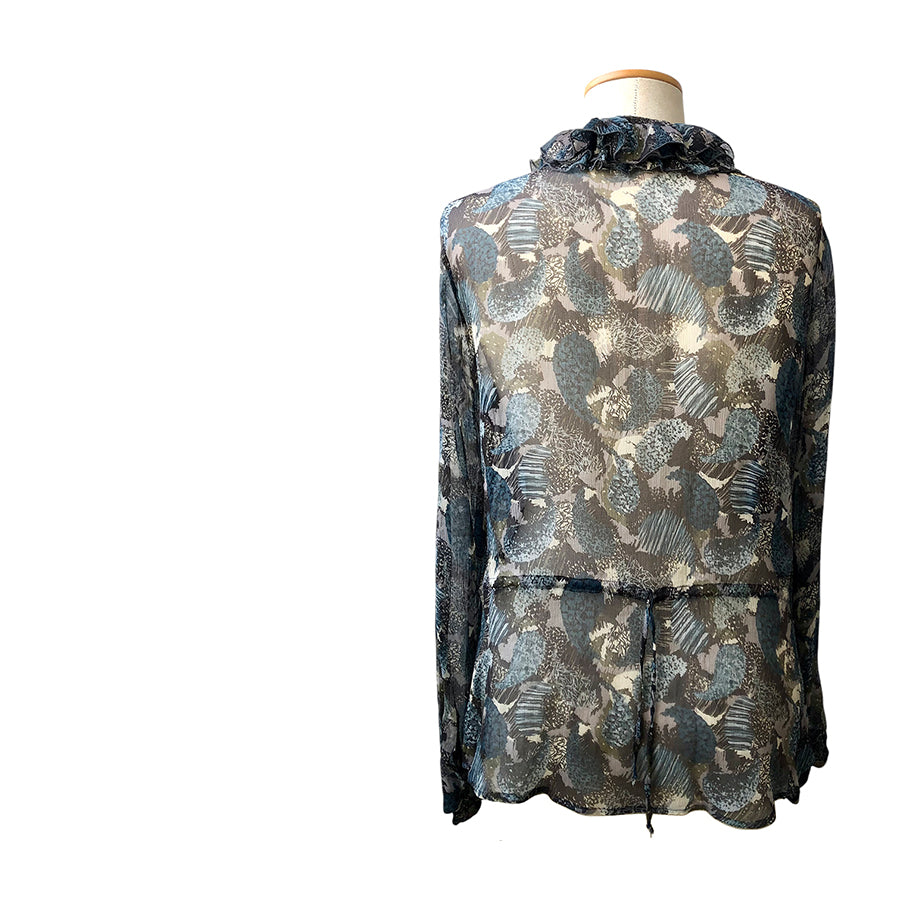 CERRUTI Blusa in Chiffon di Seta