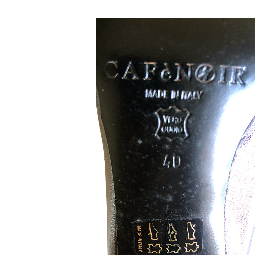 CAFÈ NOIR Décolleté in Pelle e Camoscio